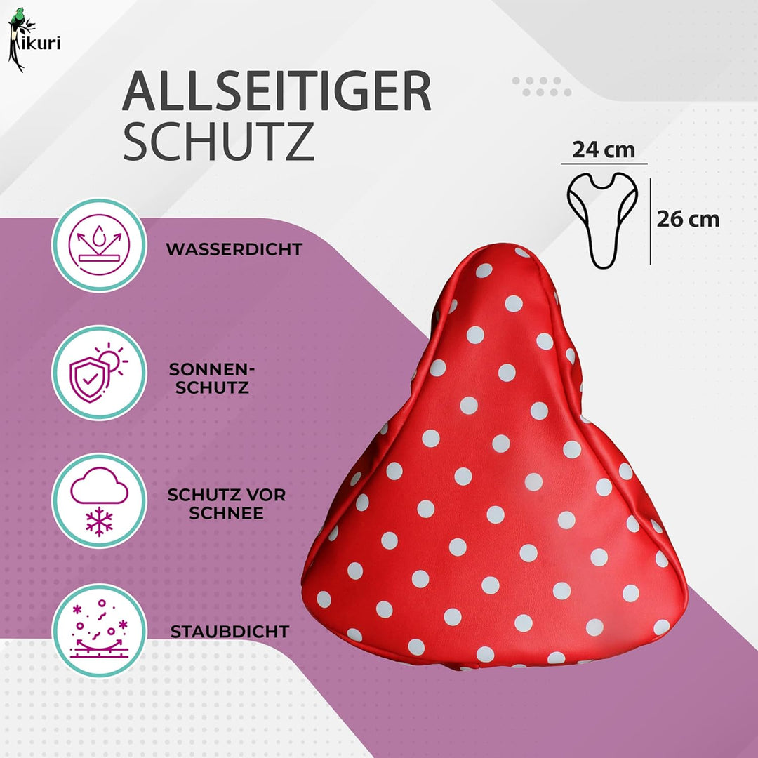 Ikuri Sattelschoner Sattelbezug Regenschutz Sattelschutz, aus wasserabweisendem Wachstuch - Lunares