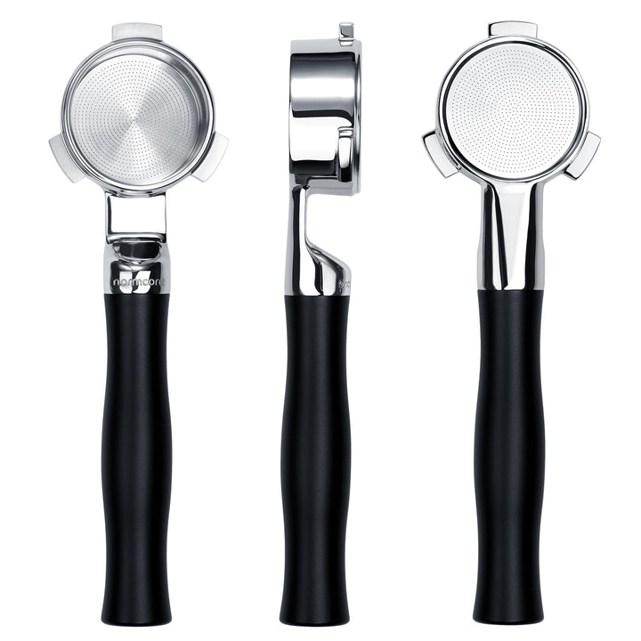 Normcore 54 mm Unibody Siebträger ohne Boden mit integriertem 18–22 g Präzisionskorb, passend für Br