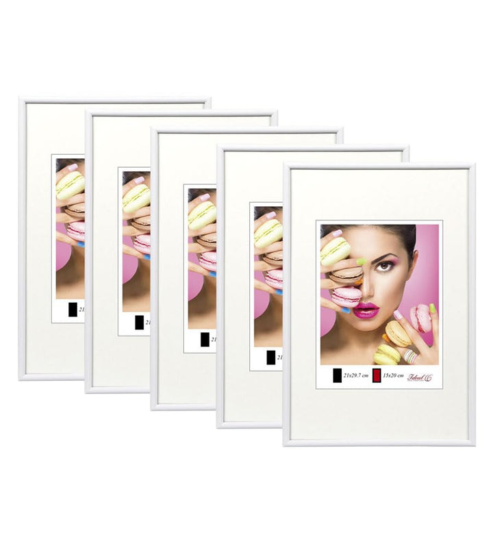 IDEAL TREND 2er 3er 5er Pack Photo Style Set Bilderrahmen Wanddeko Collage Poster Kunststoff Rahmen: