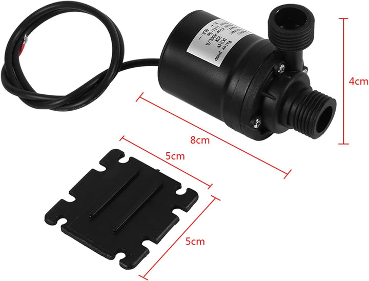 Bürstenlose DC-24V Tauchwasserpumpe für Solaranlage und Aquarium mit Hochleistung, Langzeitbetrieb u