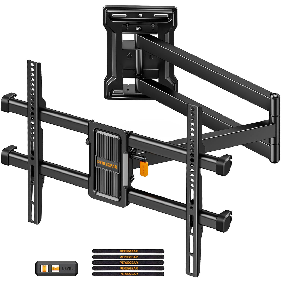 Perlegear Langarm TV Wandhalterung, Full Motion Wandhalterung Fernseher für 32-65″ TVs, 60 kg Tragkr