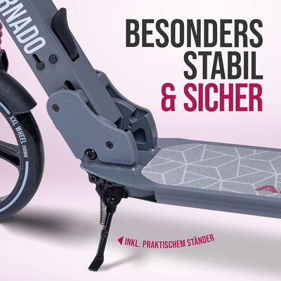 Apollo High End Scooter Erwachsene - Tornado | Cityroller Kinder ab 7 Jahre mit Bremse und Federung