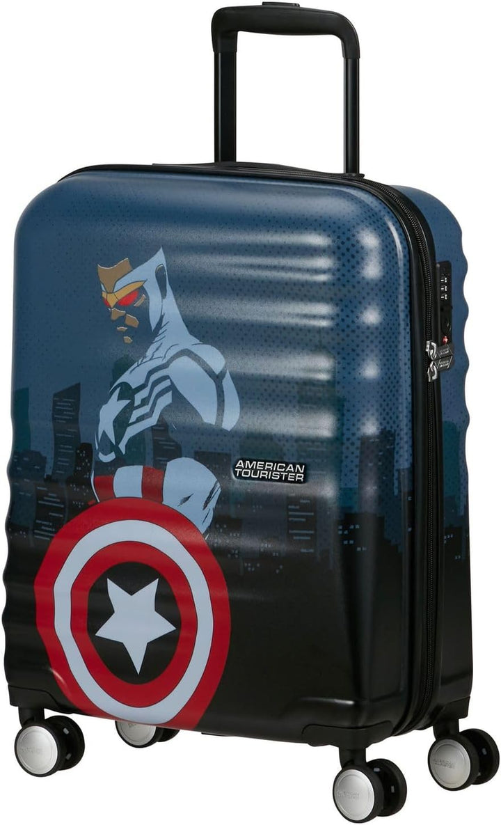 American Tourister Marvel Legends FL - Spinner S, Handgepäck, 55 cm, 36 L, Mehrfarbig (Captain Ameri
