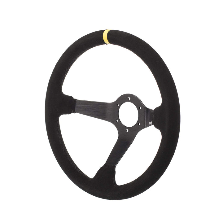 Simoni Racing CAR/350C Carrera Universal Steering Wheel, mitout Button And Fixing Kit, Schwarz