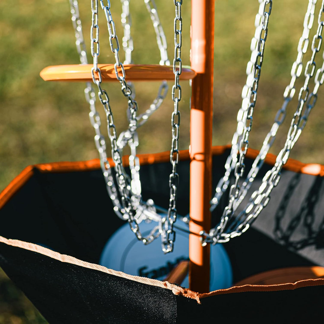 Franklin Sports Disc Golfkörbe - Tragbares Disc Golf Target mit Ketten enthalten - Disc Golfkorb Stä