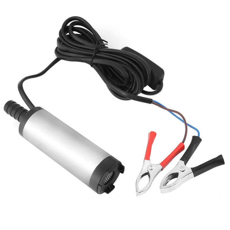 Edelstahl-Wasserpumpe, 12 V, 3,8 cm, 8500 U/m, elektrische Dieselpumpe, Tauchpumpe für Wasser-Kerosi