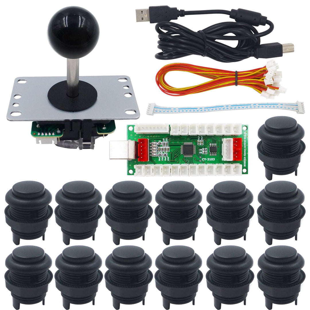 SJ@JX Arcade Game DIY Kit Zero Delay PS USB Encoder Mechanical Keyboard Switch PC PS3 Android Xbox36