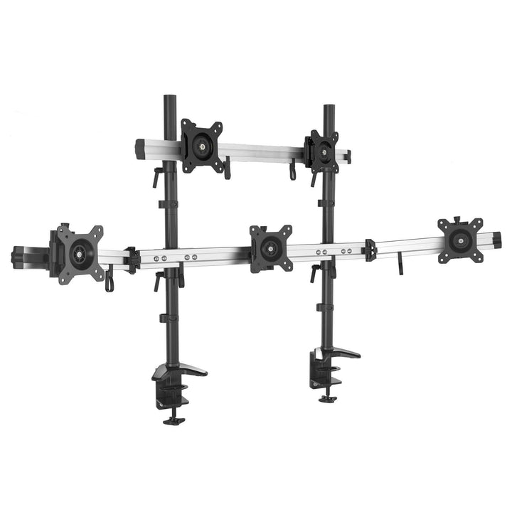HFTEK 5-Fach-Monitorarm - Tischhalterung für 5 Bildschirme von 15 – 27 Zoll mit VESA 75/100 (MP235C-