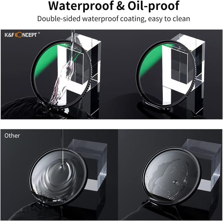 100x100mm Quadratfilter Kit - ND1000 Quadratfilter - Metallfilterhalter - 8 Stück Adapterringe für D