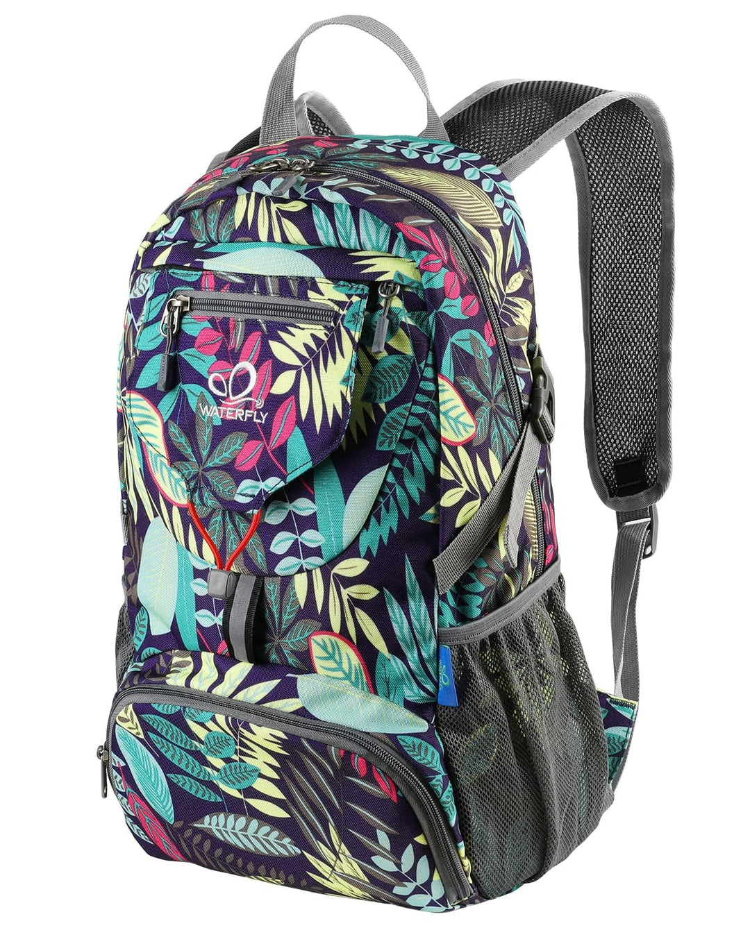 WATERFLY Ultraleicht Faltbar Klein Rucksack: 20L Leicht Packable Wanderrucksack Tagesrucksack Trekki
