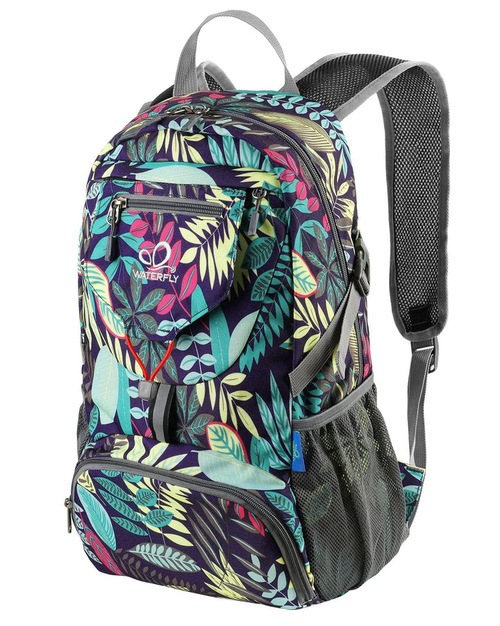 WATERFLY Ultraleicht Faltbar Klein Rucksack: 20L Leicht Packable Wanderrucksack Tagesrucksack Trekki