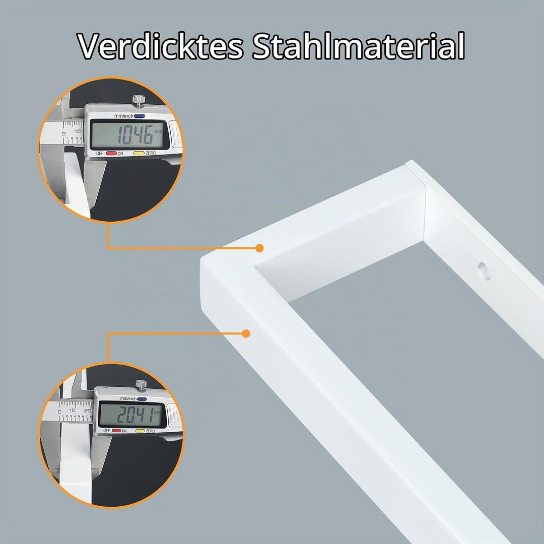 SAYAYO Handtuchhalter Weiss Handtuchstange 70CM Gästehandtuchhalter Wandmontage Edelstahl Badetuchha