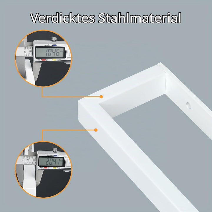 SAYAYO Handtuchhalter Weiss Handtuchstange 70CM Gästehandtuchhalter Wandmontage Edelstahl Badetuchha