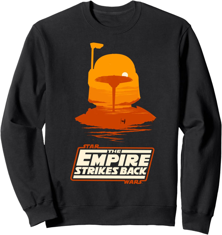 Star Wars Empire Strikes Back Boba Fett Silhouette Sweatshirt