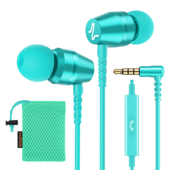LUDOS OMNITONE Kopfhörer In Ear Kopfhörer mit Kabel und Mikrofon, 5 Jahre Garantie, In Ear Ohrhörer,