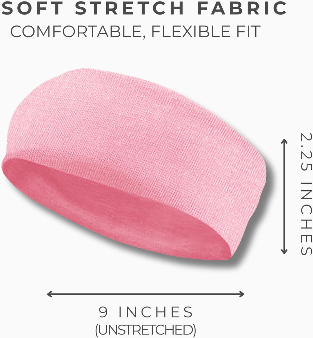 Styla Hair 10 Pack Yoga Stirnbänder - elastische Baumwolle Multifunktionssport-Kopfbänder dehnbare P