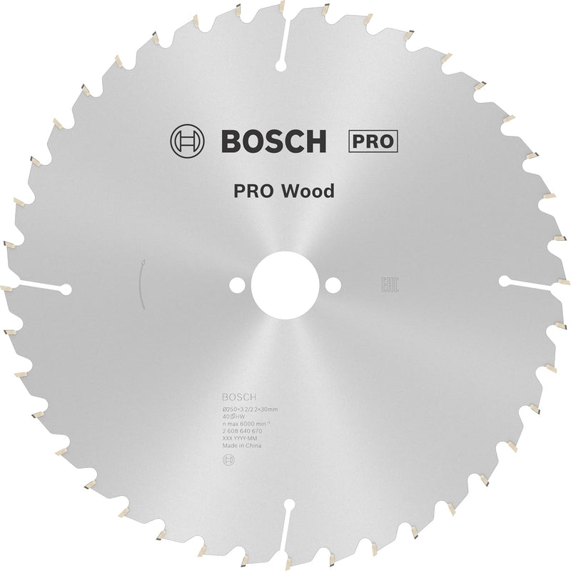 Bosch Accessories Bosch Professional 1x Kreissägeblatt Optiline Wood (Sägeblatt für Holz, Ø 250 x 30