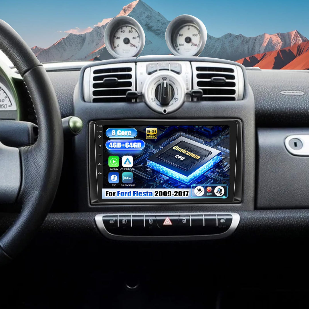 SIXWIN Qualcomm 8 Core 4+64G Android 15 für Mercedes Benz Smart Fortwo 2005-2010 Autoradio mit CarPl