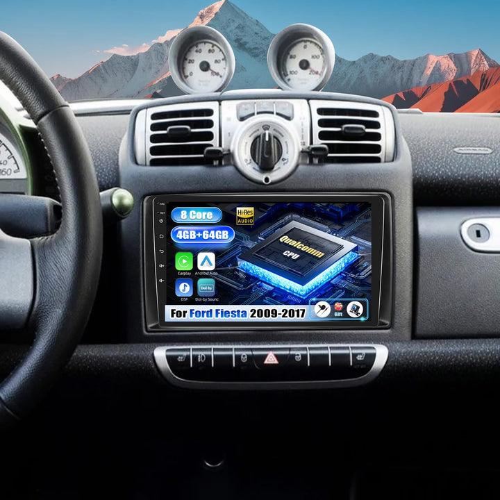 SIXWIN Qualcomm 8 Core 4+64G Android 15 für Mercedes Benz Smart Fortwo 2005-2010 Autoradio mit CarPl