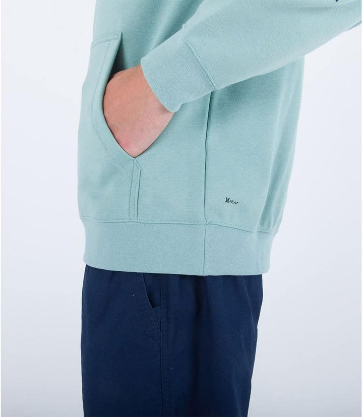 Hurley Herren Acadia Heat Po Pullover Sweater S Morning Spruce, S Morning Spruce