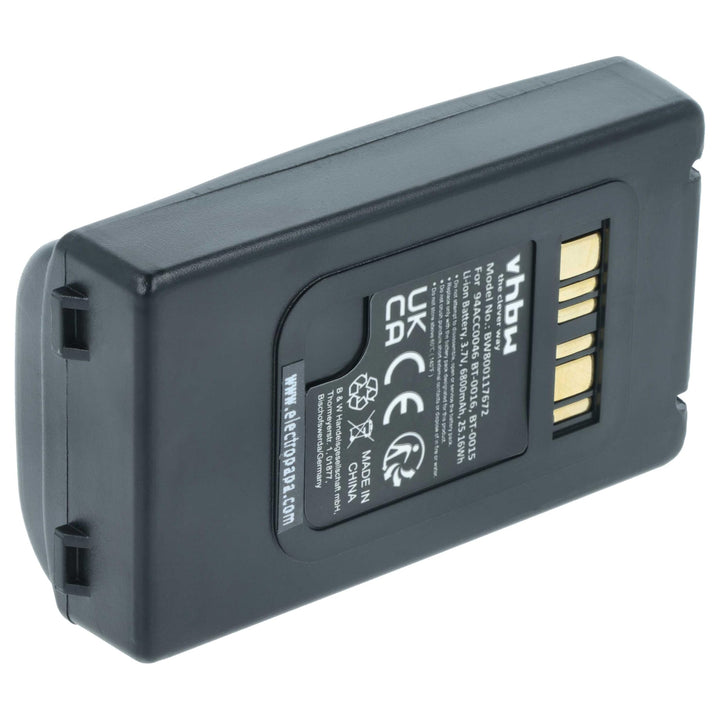 vhbw 1x Akku Ersatz für Datalogic BT-0016 für Barcodescanner POS (6800 mAh, 3,7 V, Li-Ion)
