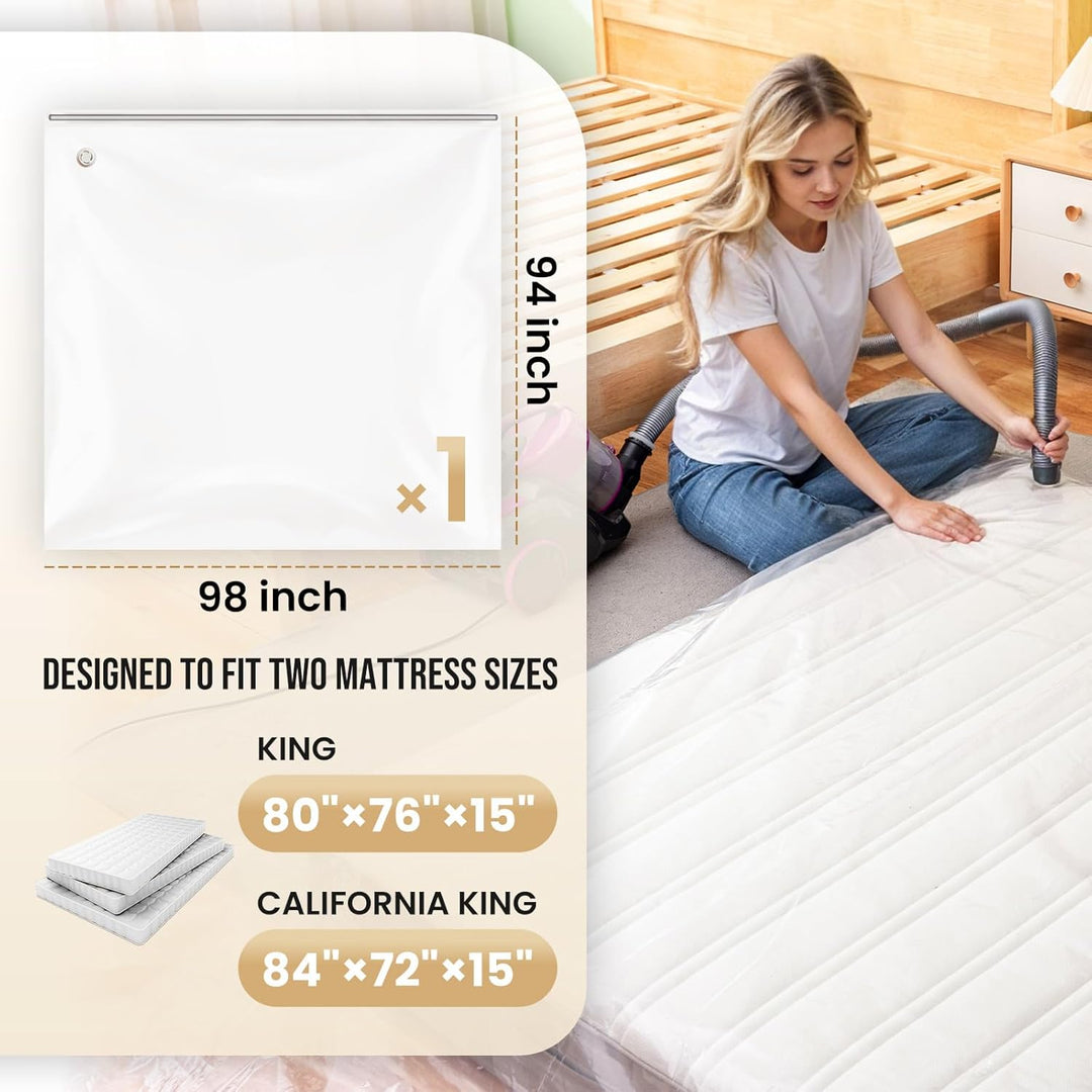 TAILI Vakuumbeutel für Matratzen Vakuumierbeutel Matratze Super King Size 250 x 239 CM für Umzug und