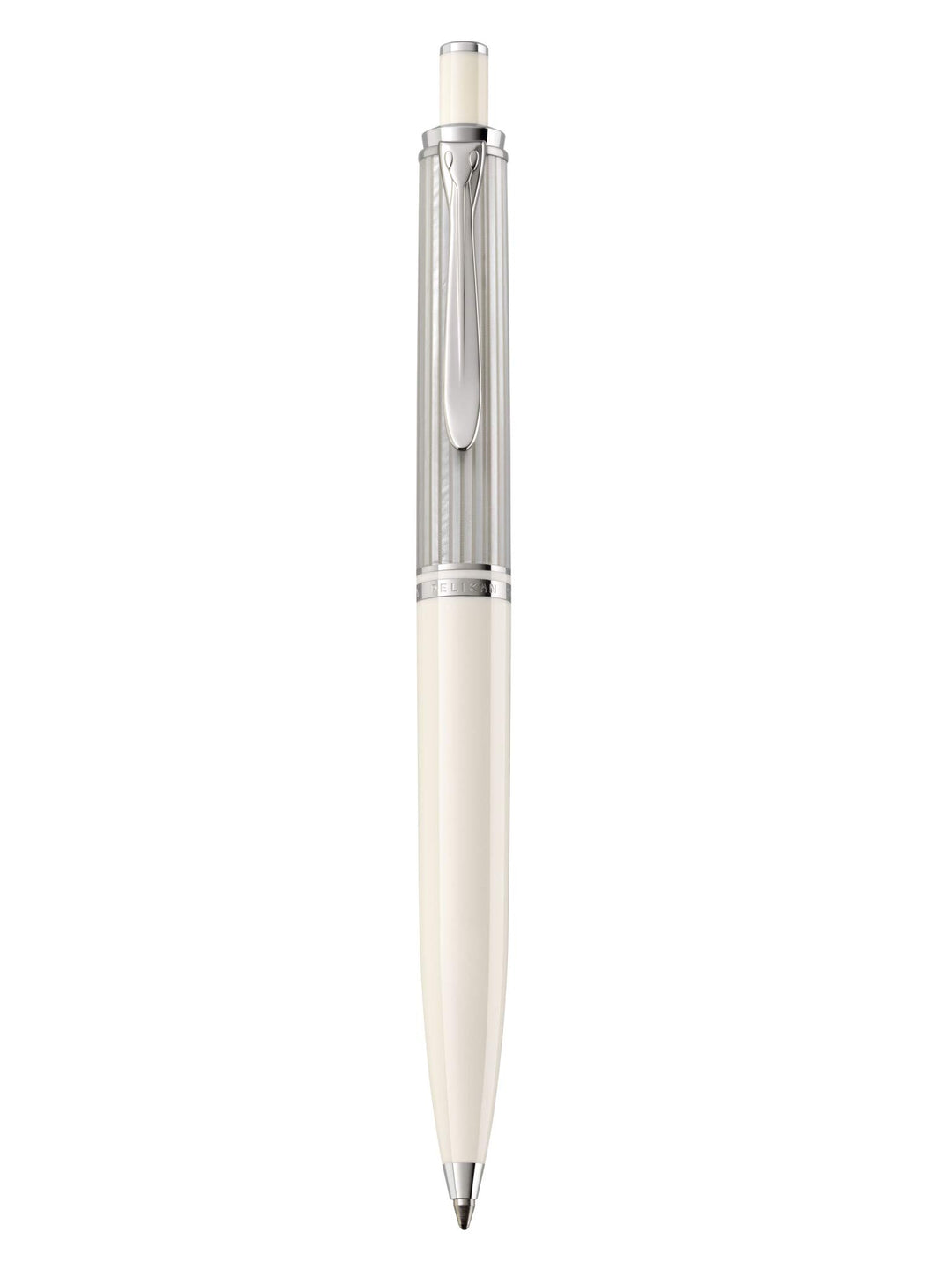 Pelikan 818933 Kugelschreiber K405 Silber-Weiss, mit besonderem Geschenketui 1 Stück Kugelschreiber,