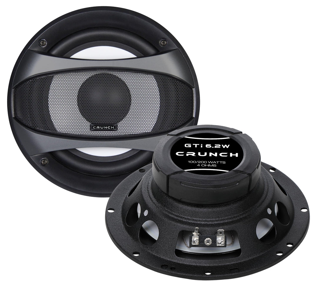 Crunch GTI 6.2 W - Kickbass-Lautsprecher 16,5 cm aus der GTI Performance Lautsprecher Serie | 1 Paar