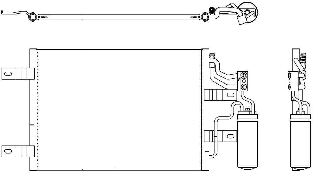 BEHR HELLA SERVICE 8FC 351 302-551 Kondensator, Klimaanlage