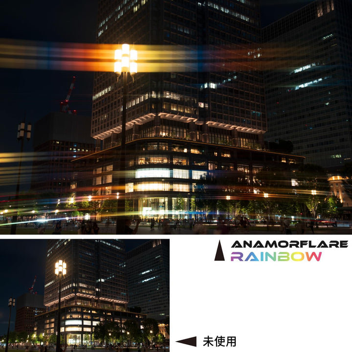 Kenko ANAMORFLARE Rainbow φ82mm, Strahlenförmiger Streulichteffekt-Filter, Drehbarer Rahmen, Hergest