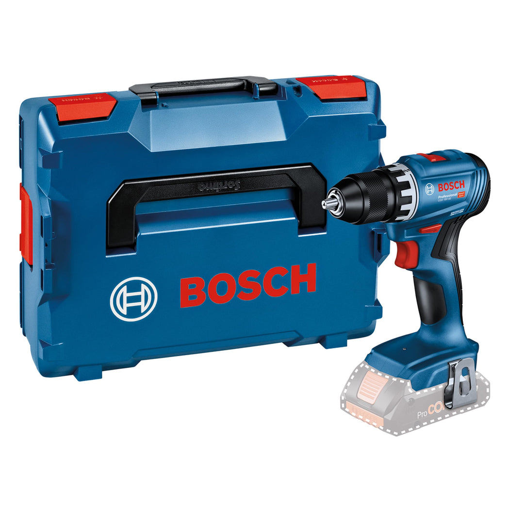 Bosch Professional 18V System Akku Bohrschrauber GSR 18V-45 (Drehzahl 1.900 min⁻¹, inkl. L-BOXX, ohn