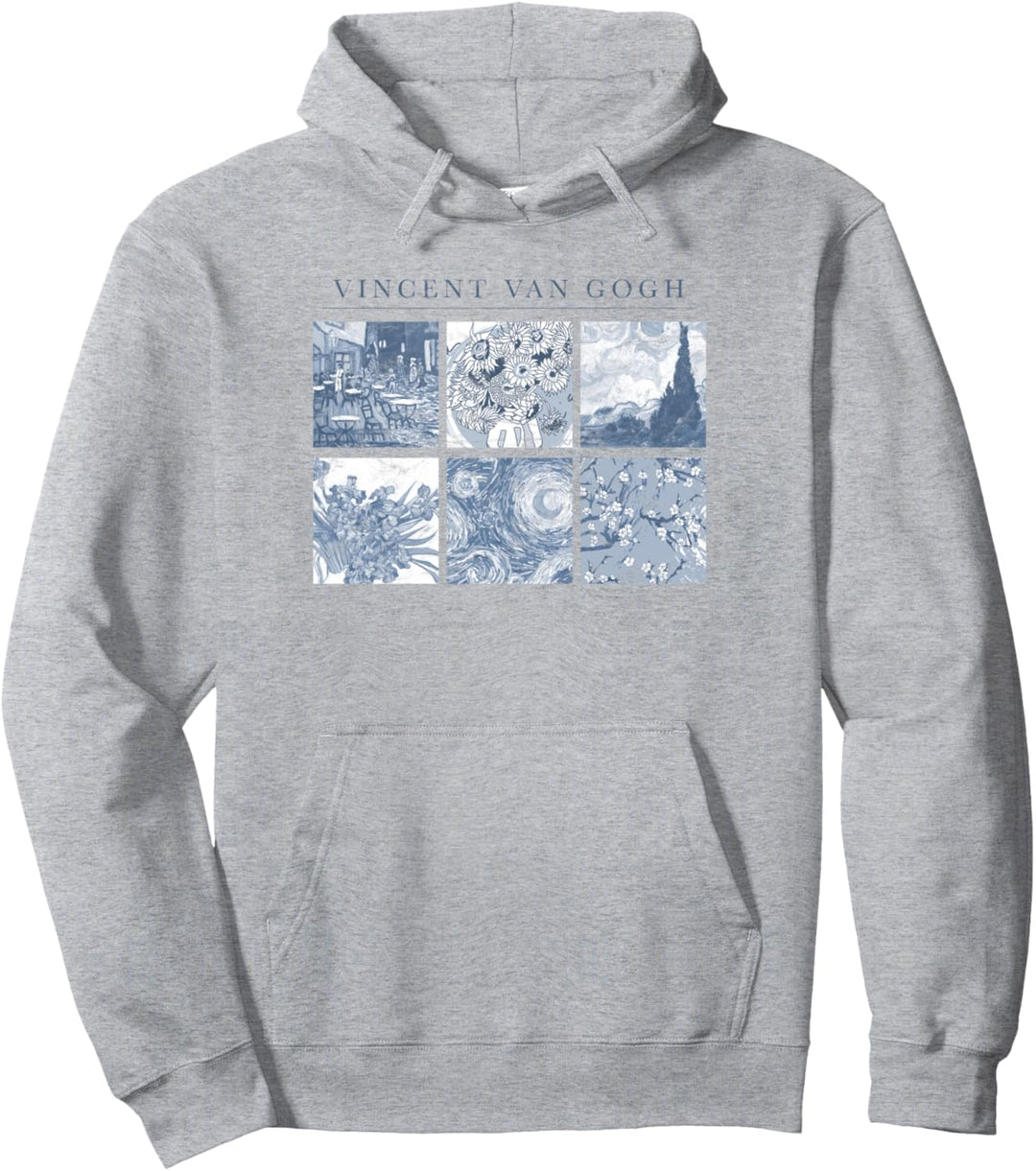 Vincent Van Gogh Art Print Squares Pullover Hoodie
