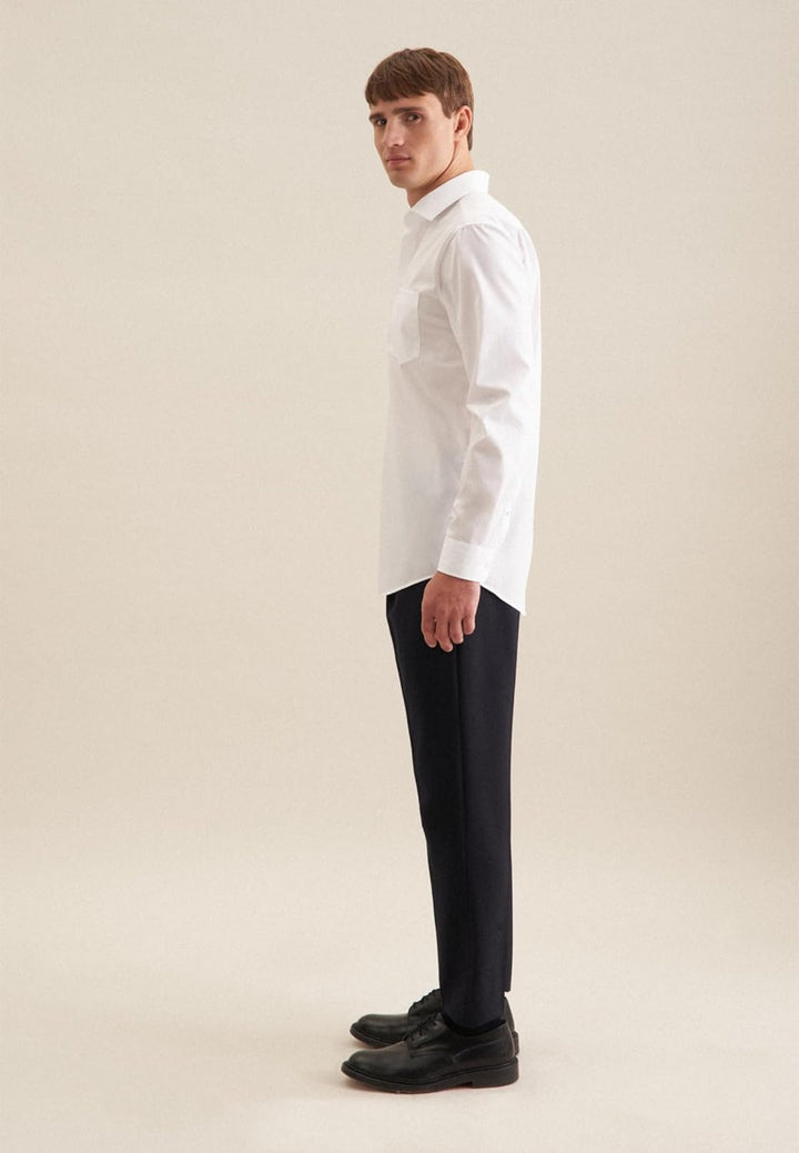 Seidensticker Herren Business-Hemd - Regular Fit - Bügelfrei - Kent-Kragen - extra Langer Arm - 100%