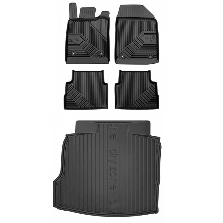 Satz Fussmatten und Gummimatte für OPEL Vectra C 2003-2008