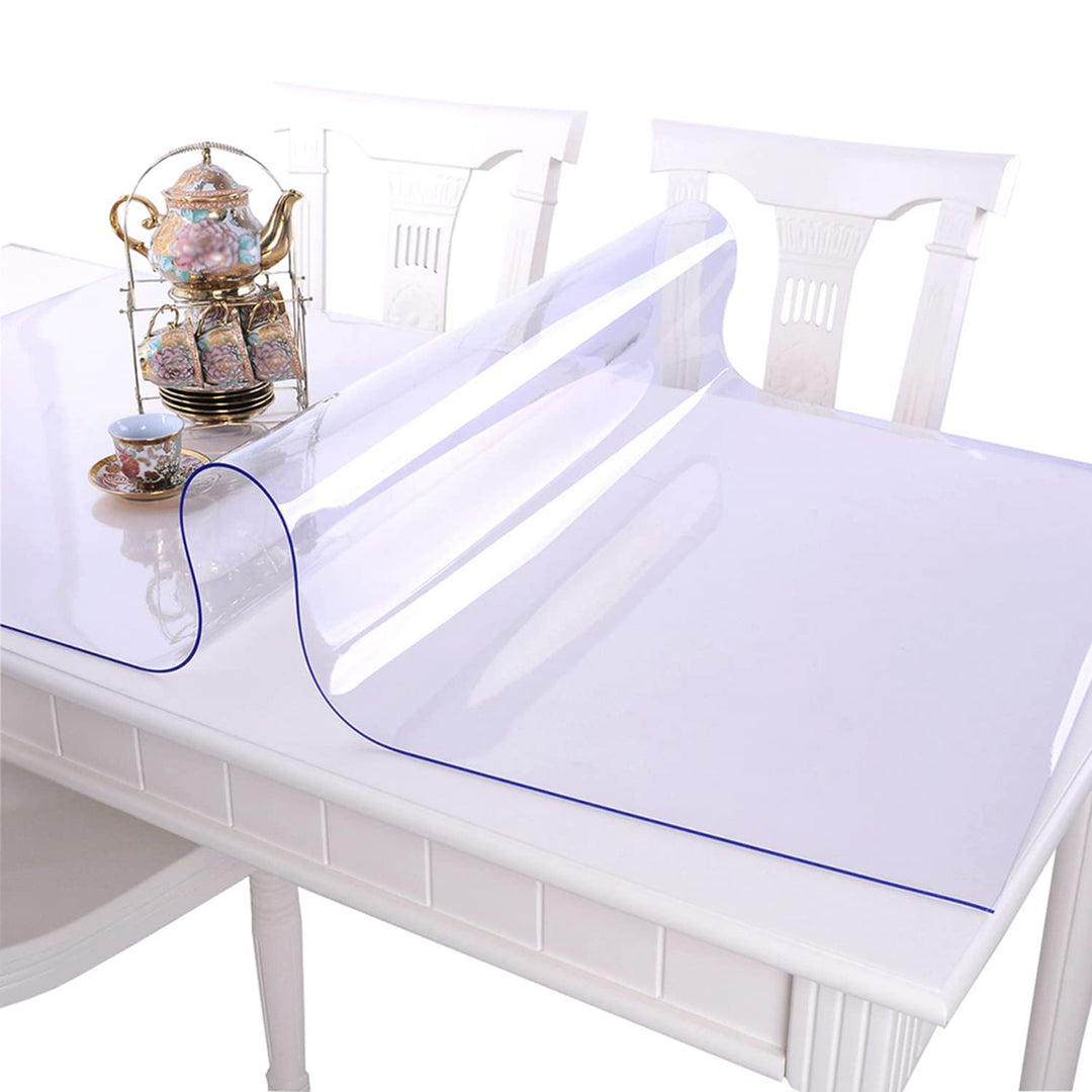 CIEEIN CIEHT Haushalt PVC Transparent Tischdecke Tischmatte Schreibtisch Tischfolie Schutzfolie Rech