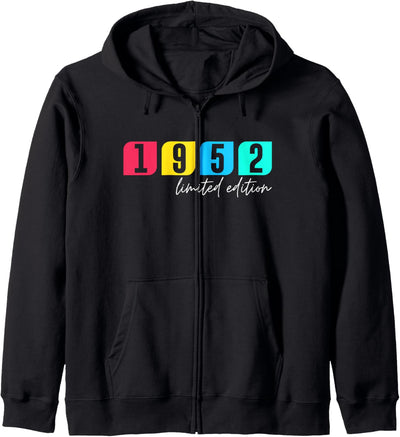 69. Geburtstag Damen Herren 69 Jahre Jahrgang 1952 Geschenk Kapuzenjacke
