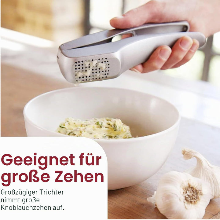 Zyliss Knoblauchpresse E12150 Susi 3 praktische Presse für grosse Knoblauchzehen auch mit Schale. In