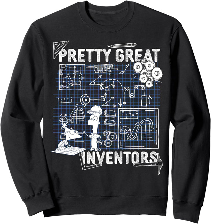 Disney Phineas And Ferb Inventions Schematic Sweatshirt