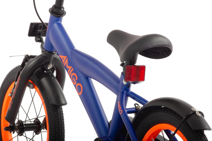 AMIGO Explorer - Kinderfahrrad - 12/14 / 16 Zoll - mit Handbremse, Rücktritt, Lenkerpolster und Stüt