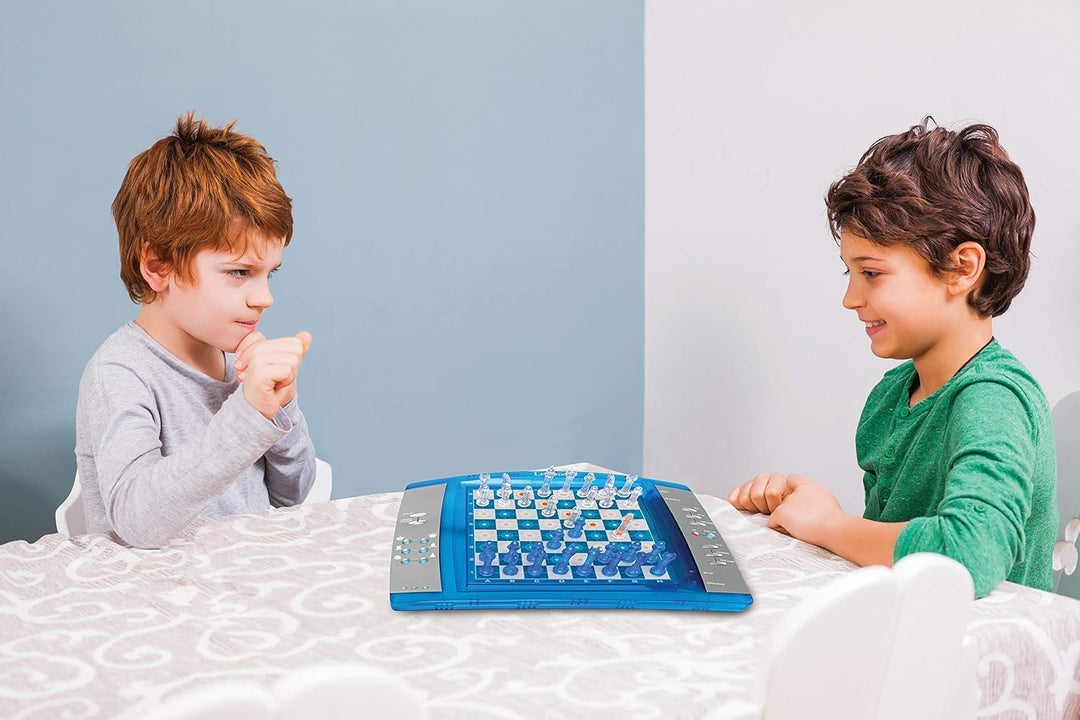 Lexibook 12 LCG3000 ChessLight, Elektronisches Schachspiel mit Berührungstastatur und Licht-und Soun