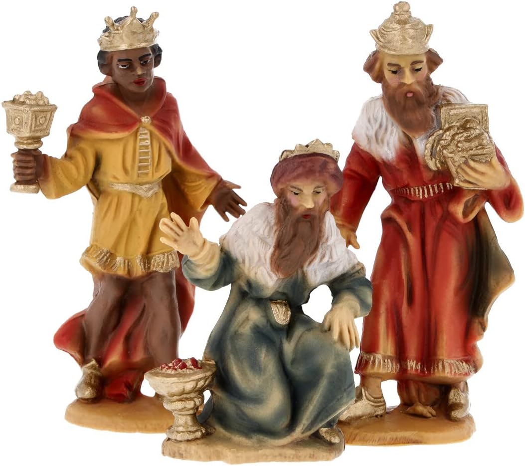 Marolin Krippenfiguren Set 12 Figuren, zu 9cm Fig. (Kunststoff)