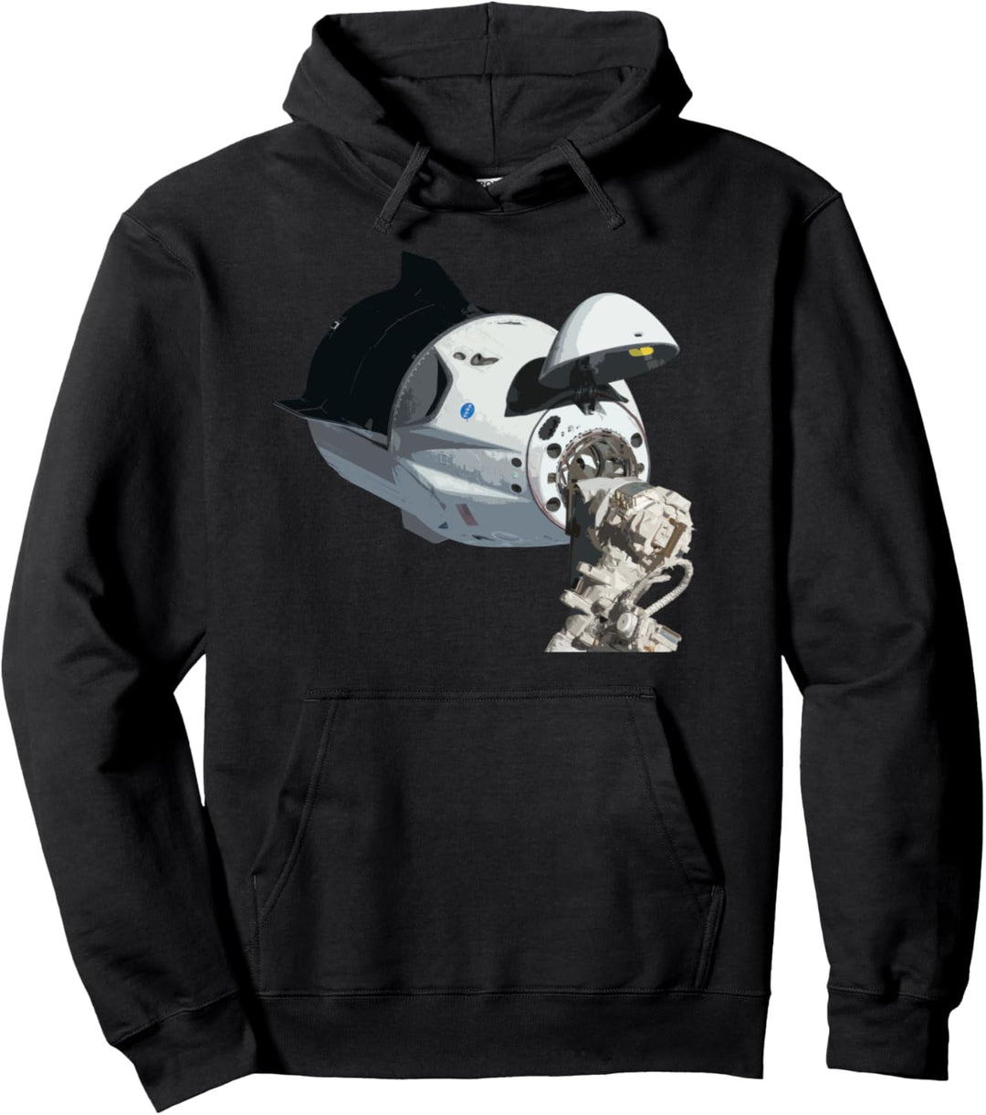 Andocken des Raumdrachens an die Raumstation Internationale Pullover Hoodie