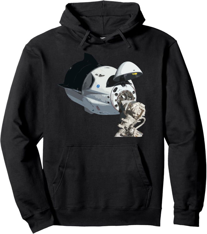 Andocken des Raumdrachens an die Raumstation Internationale Pullover Hoodie