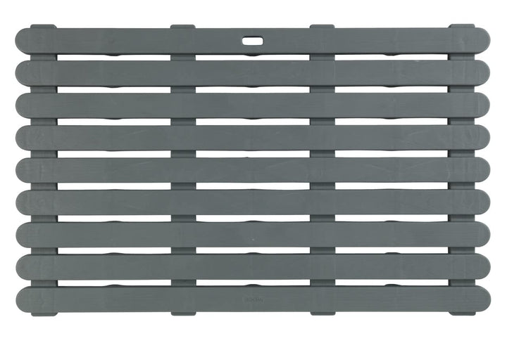 WENKO Badematte Mod. Indoor & Outdoor Grau, 50 x 80 cm mit rutschhemmender Struktur Grau, Grau