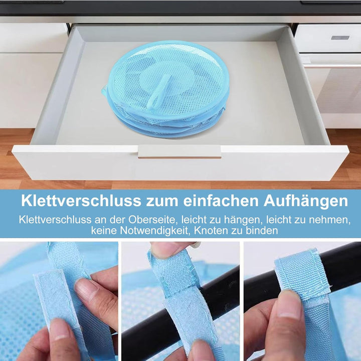 Hängeaufbewahrung, 2 Stück Faltbare Hängeaufbewahrung Organizer, 5 Fächer Hängeregal Mesh Hängende N