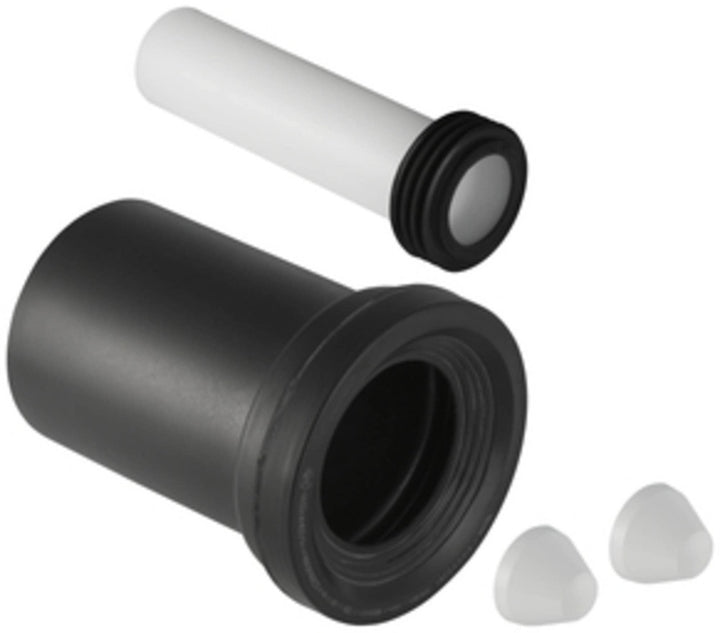 Geberit 152.426.46.1 Anschlussset für Wand-WC PE d90 / 110, 180mm mit Deckkappen Single, Single