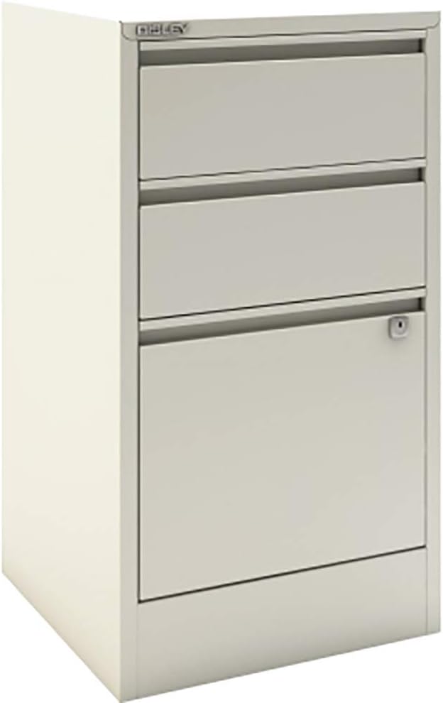 Bisley Home Filer, 2 Universal-, 1 HR-Schublade, Metall, 696 Verkehrsweiss, 40 x 41.3 x 67.2 cm