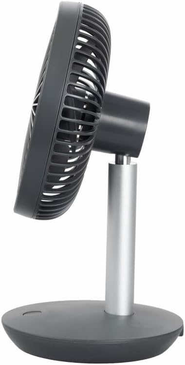 Eurom Tischventilator 5W kabellos | 4 Stufen Ventilator 308 m³/u | 15h Laufzeit | Lüftergösse ø 14 c