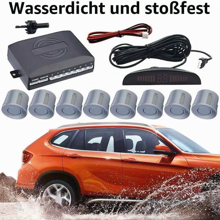MOCNT Auto Einparkhilfe 8 Sensoren Rückfahrhilfe Kfz Rückfahrwarner Einparksystem Hinten Parksensore