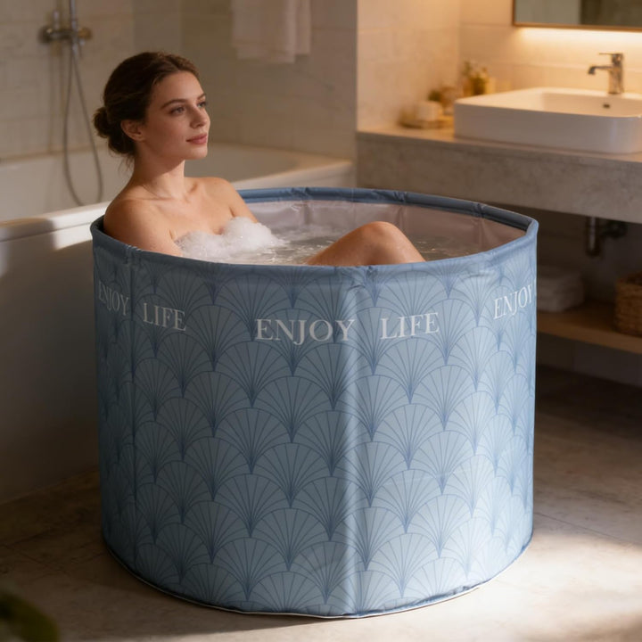 Simcat Tragbare faltbare Badewanne, Eisbadewanne für Kaltwassertherapie, Training, Badezimmer, freis